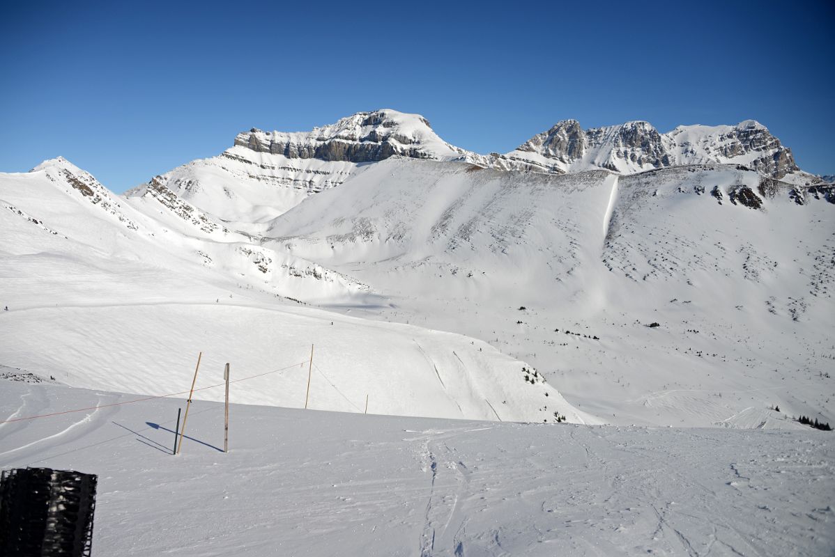 31A Lake Louise Back Bowl With Mount Richardson , Pika Peak, Ptarmigan Peak From The Top Of The World Chairlift At Lake Louise Ski Area